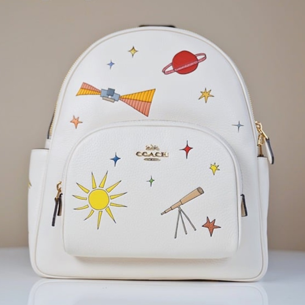 NWT Coach X Observed By Us Court Backpack Pebble Leather